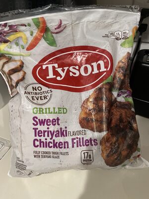 Tyson Frozen Grilled Sweet Teriyaki Flavored Chicken Fillets, 3.5 lb