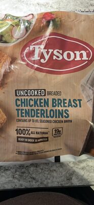Uncooked Breaded Chicken Breast Tenderloins