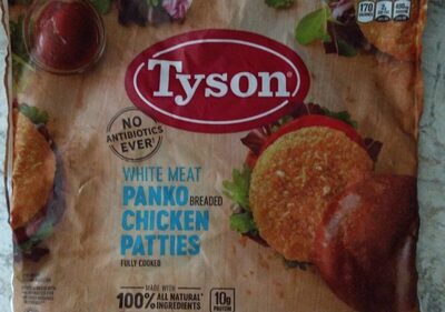 Panko Breaded Chicken Patties, Panko