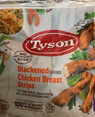 Blackened Chicken Breast Strips, Blackened