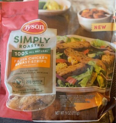 Simply Roasted Fajita Chicken Breast Strips With Rib Meat, Simply Roasted