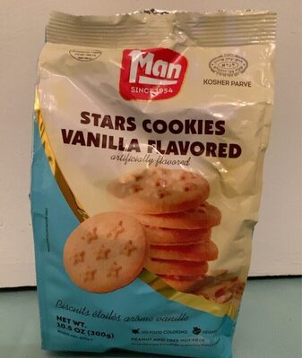 Home Style Vanilla Flavored  Star Cookies , Vanilla