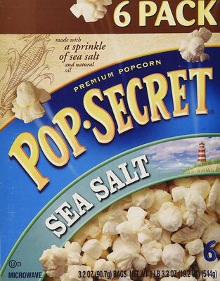 Sea Salt Microwave Premium Popcorn, Sea Salt