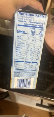 Pop Secret Microwave Popcorn, 94% Fat Free Butter Flavor, 3 Oz Sharing Bags, 6 Ct