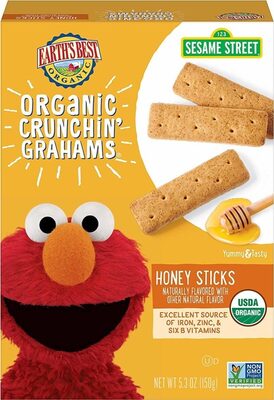 Honey Sticks Organic Crunchin' Grahams, Honey Sticks