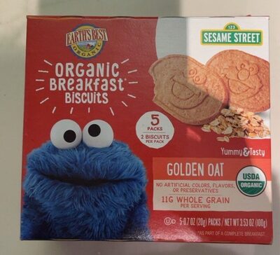 Golden Oat Organic Breakfast Biscuits, Golden Oat