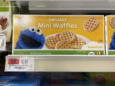 Organic Mini Waffles, Homestyle