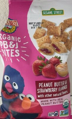 Pb&J Bites Peanut Butter & Strawberry Flavored Snacks, Peanut Butter; Strawberry