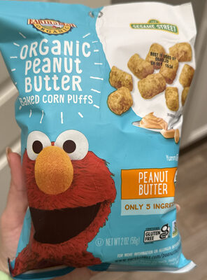 Peanut Butter Baked Corn Puffs, Peanut Butter