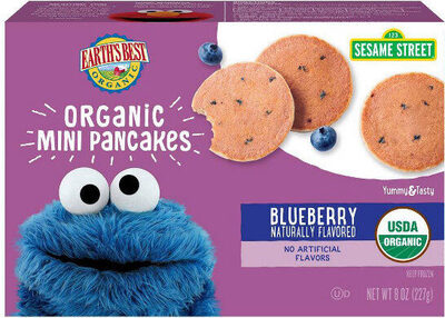 Blueberry Organic Mini Pancakes, Blueberry