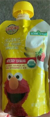 Strawberry Banana Organic Fruit Yogurt Smoothie, Strawberry Banana