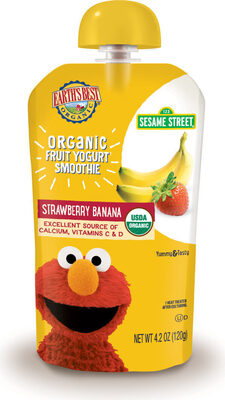 Strawberry Banana Organic Fruit Yogurt Smoothie, Strawberry Banana