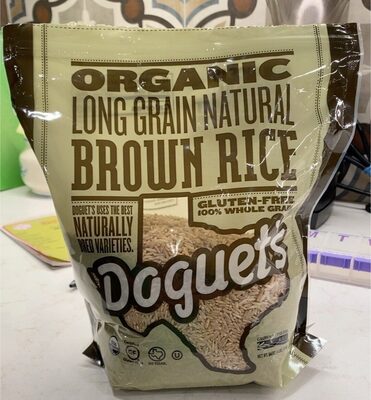 Brown Organic Long Grain Natural Rice, Brown