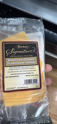 Traditional Yellow American Pasteurized Process Cheese, Traditional Yellow American