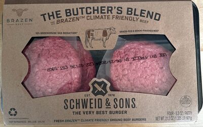 80% Lean 20% Fat Grass-Fed & Grain-Finished Beef Burger Patty