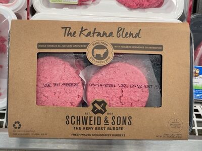 The Katana Blend Wagyu Ground Beef Burger Patty