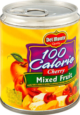 Cherry Chunky Mixed Fruit Peaches, Pears & Cherries In Naturally & Artificially Sweetened Cherry Flavored Extra Light Syrup, Cherry