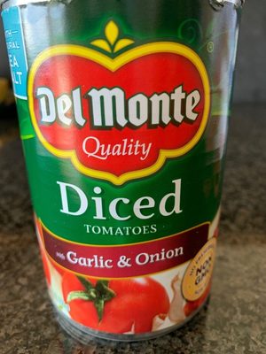 Diced Tomatoes With Garlic & Onion, Garlic & Onion