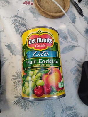 Del Monte, Fruit Cocktail In Extra Light Syrup, Lite