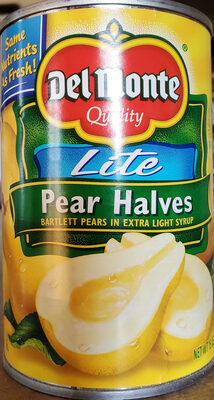 Lite Bartlett Pears Halves In Extra Light Syrup