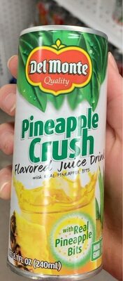 Del Monte, Juice Drink, Pineaple Crush, Pineaple Crush