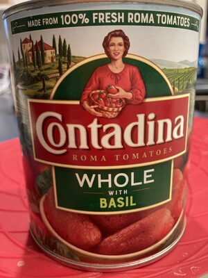 Whole With Basil Roma Tomatoes