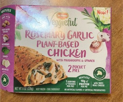 Rosemary Garlic Plant-Based Chicken With Mushrooms & Spinach, Rosemary Garlic