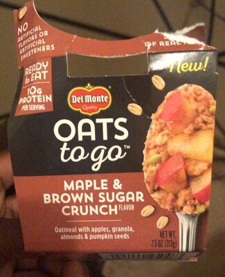 Maple & Brown Sugar Crunch Flavor Oatmeal, Maple; Brown Sugar