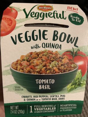 Tomato Basil With Quinoa Veggie Bowl, Tomato Basil