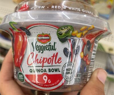 Red Bell Pepper, Tomato, Black Beans, Jalapeno, Corn Red & White Quinoa, Mango, Chipotle, Lime, Tomato Veggieful Chipotle Quinoa Bowl, Red Bell Pepper, Tomato, Black Beans, Jalapeno, Corn Red & White Quinoa, Mango, Chipotle, Lime, Tomato