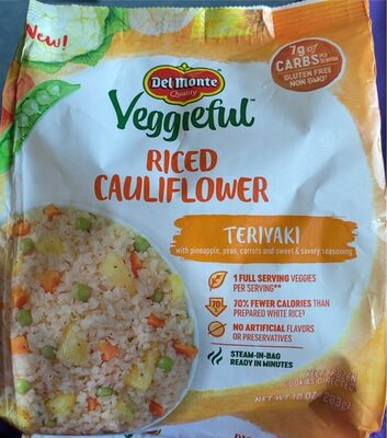 Teriyaki With Pineapple, Peas, Carrots And Sweet & Savory Seasoning Riced Cauliflower, Teriyaki