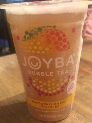 Mango Passion Fruit Green Bubble Tea