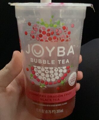 Raspberry Dragon Fruit Black Bubble Tea