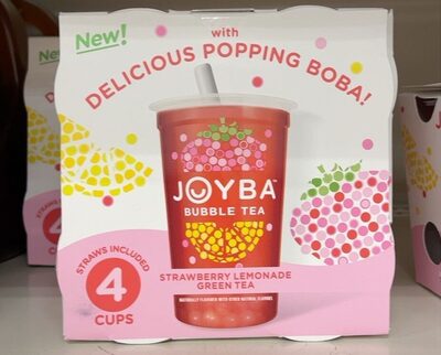 Strawberry Lemonade Flavored Bubble Green Tea, Strawberry Lemonade