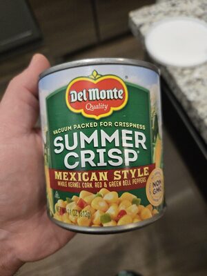 Mexican Style Summer Crisp Whole Kernel Corn, Red & Green Bell Peppers, Mexican Style