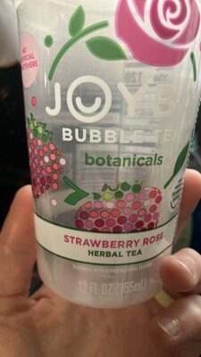 Strawberry Rose Caffeine Free Bubble Tea, Strawberry Rose