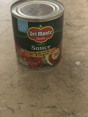 Tomato Sauce With Basil, Garlic & Oregano, Sea Salt