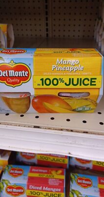 Diced Mangos & Pineapple Tidbits In 100% Fruit Juice, Mango Pineapple