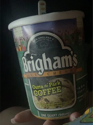 Outta The Park Coffee Ice Cream With Espresso Chocolate Chunks & Fudge Swirl, Outta The Park Coffee