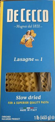 Lasagne No. 1 Pasta