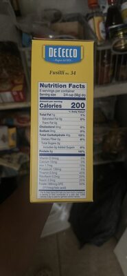 Enriched Macaroni Product, Fusilli No. 34