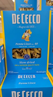 Enriched Macaroni Product, Penne Lisce No. 40