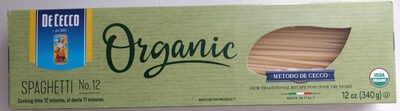 Organic Spaghetti No. 12 Pasta