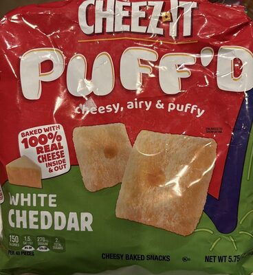 White Cheddar Cheesy Baked Snacks, White Cheddar
