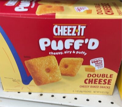 Double Cheese Cheesy Baked Snacks, Double Cheese