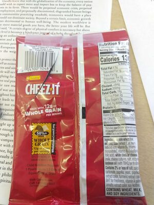 Kellogg's Cheez It Crackers Whole Grain 1oz