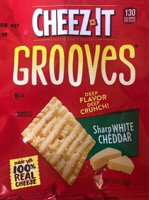 Kellogg's Cheez It Caddies Crackers Grooves White Cheddar 1oz
