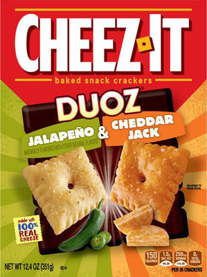 Kellogg's Cheez It Crackers Duoz Jalapeno & Cheddar Jack 12.4oz