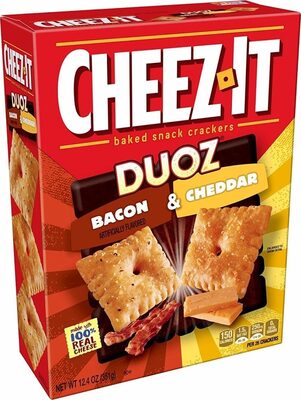 Bacon & Cheddar Baked Snack Crackers, Bacon & Cheddar