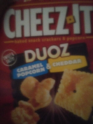 Kellogg's Cheez It Crackers Duoz Cheddar/Popcorn 8.7oz